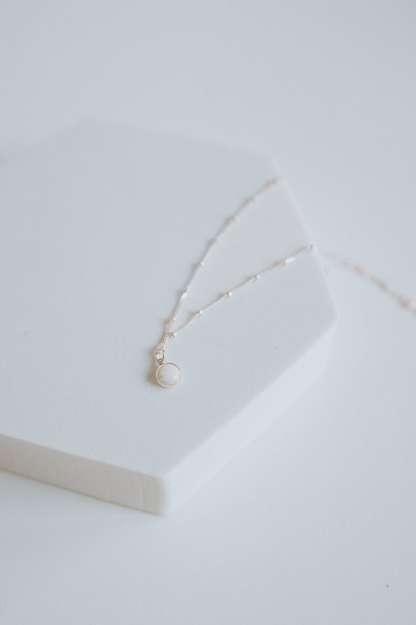 Opal Necklace - Sterling Silver