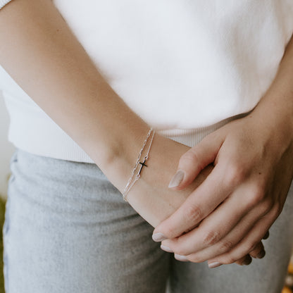 Petite Paperclip Bracelet - Sterling Silver