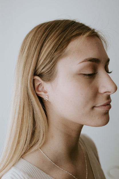 Silver Bow Studs