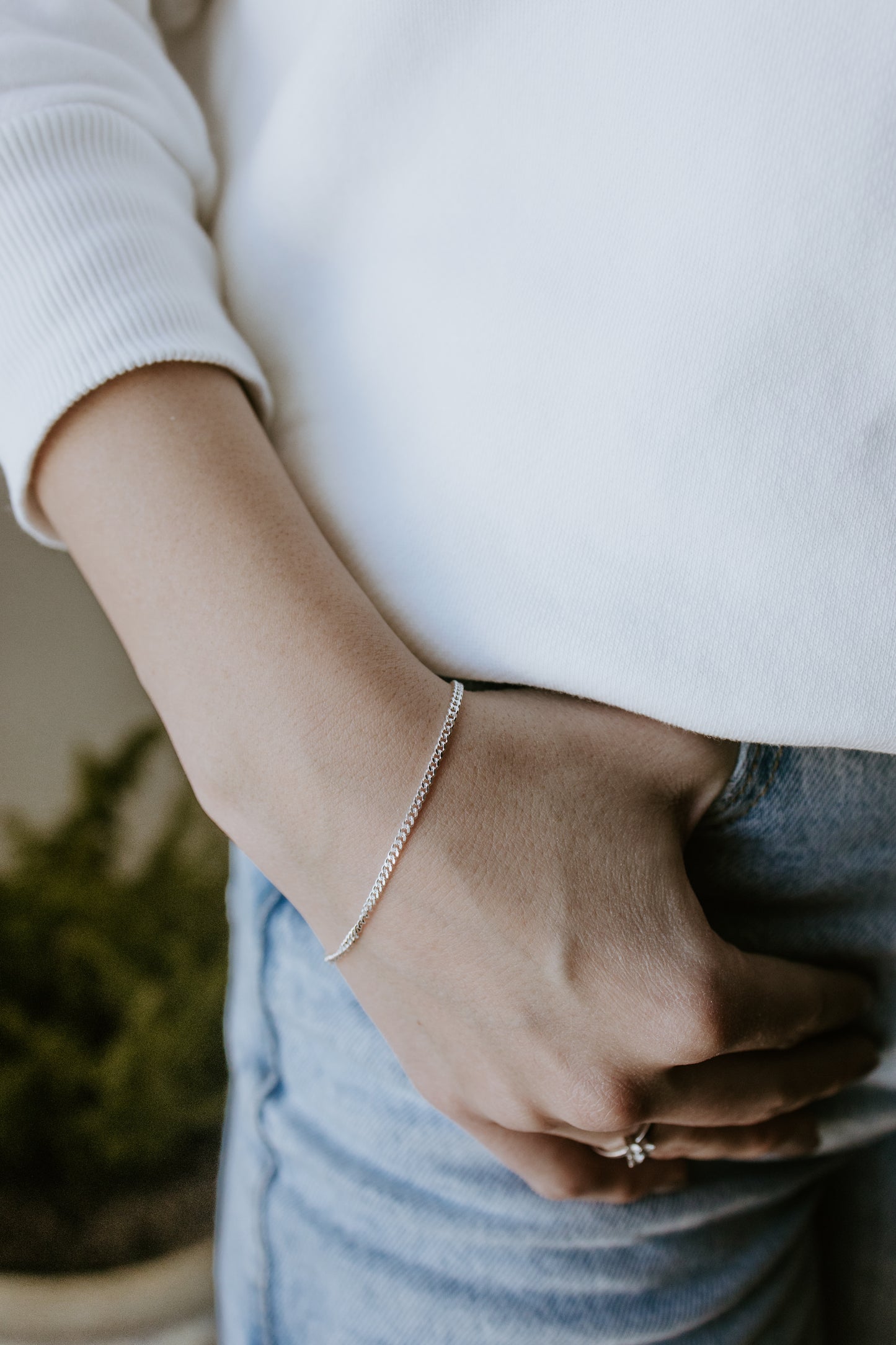 Curb Bracelet - Sterling Silver