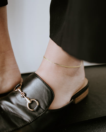 Gold Braided Anklet