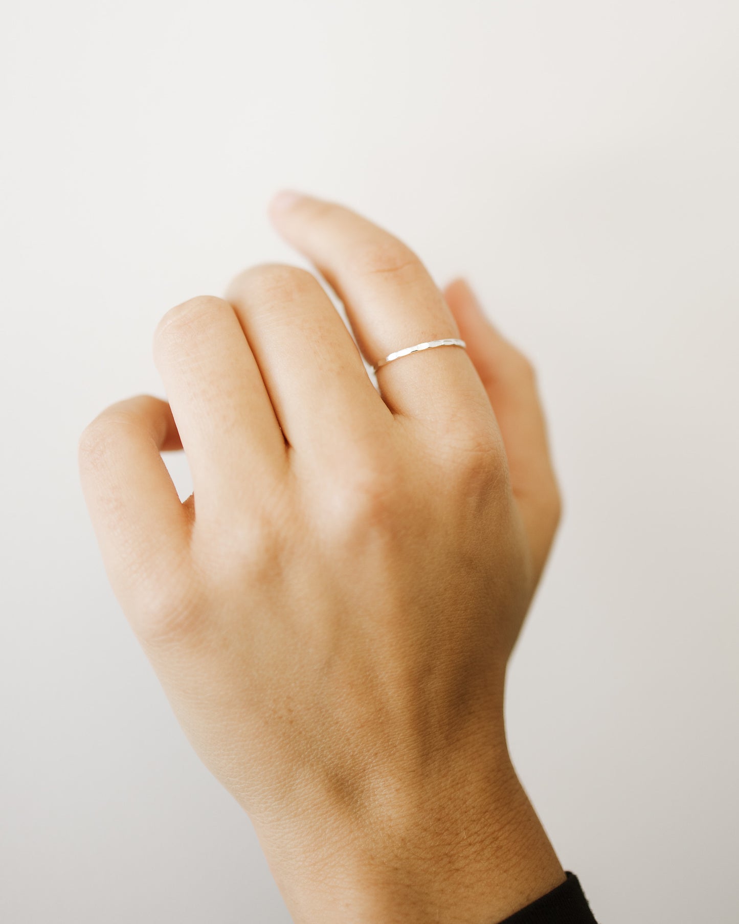 Sterling Silver Hammered Ring