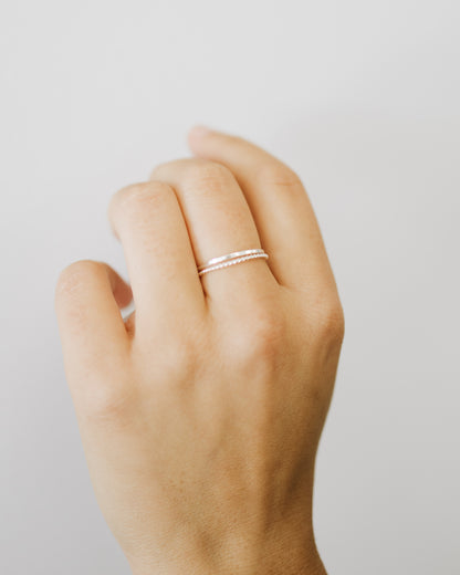 Sterling Silver Hammered Ring