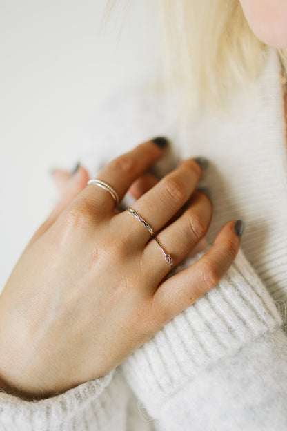 Sterling Silver Hammered Ring