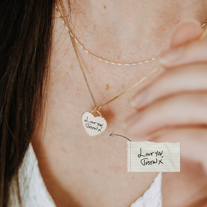 Handwritten Engraved Heart