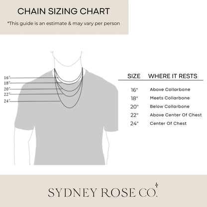 Men’s Sterling Silver Minimal Cross Necklace
