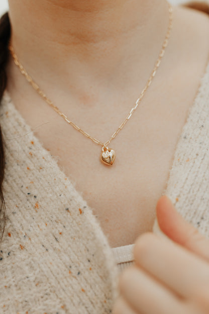 Puffy Heart Necklace