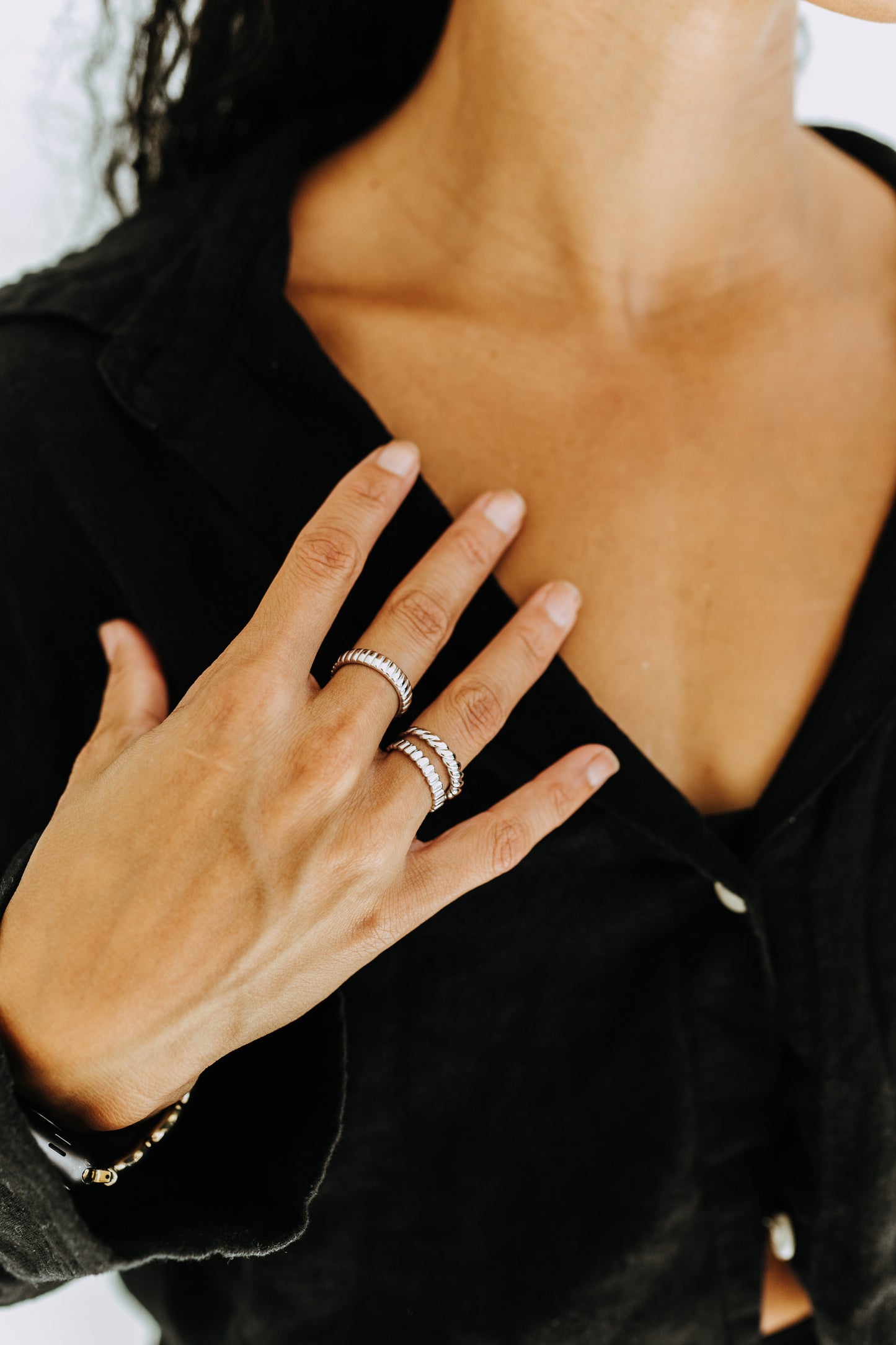 Éclair Ring - Sterling Silver