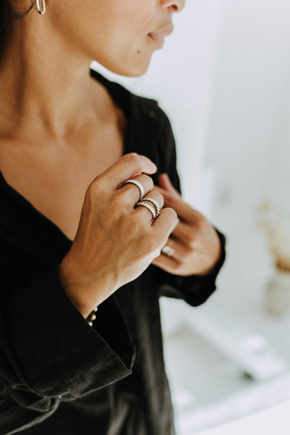 Baguette Ring - Sterling Silver