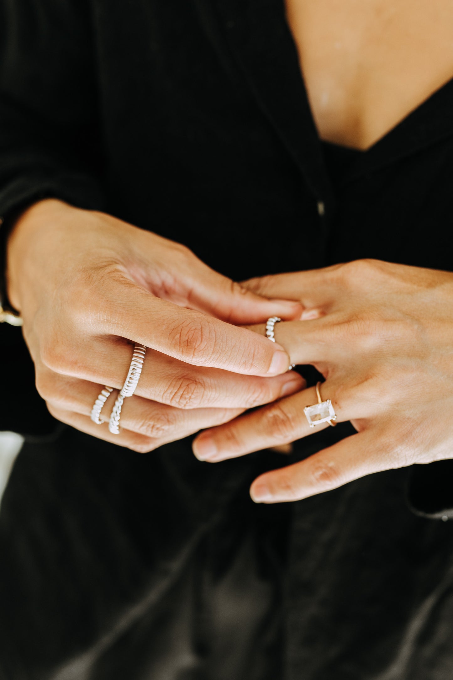 Biscuit Ring - Sterling Silver