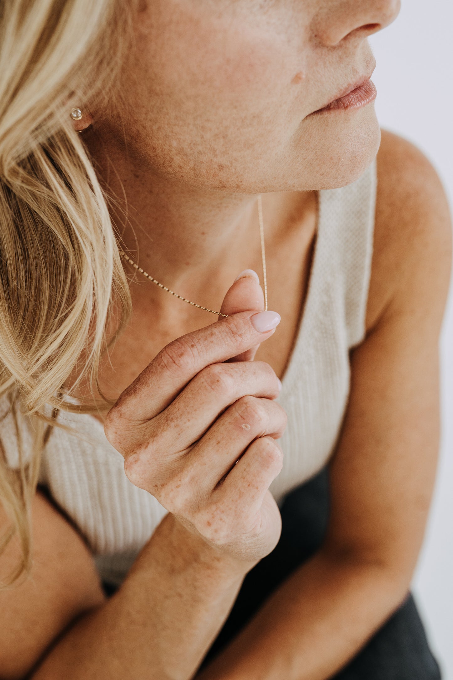 Dainty Ball Bar Chain