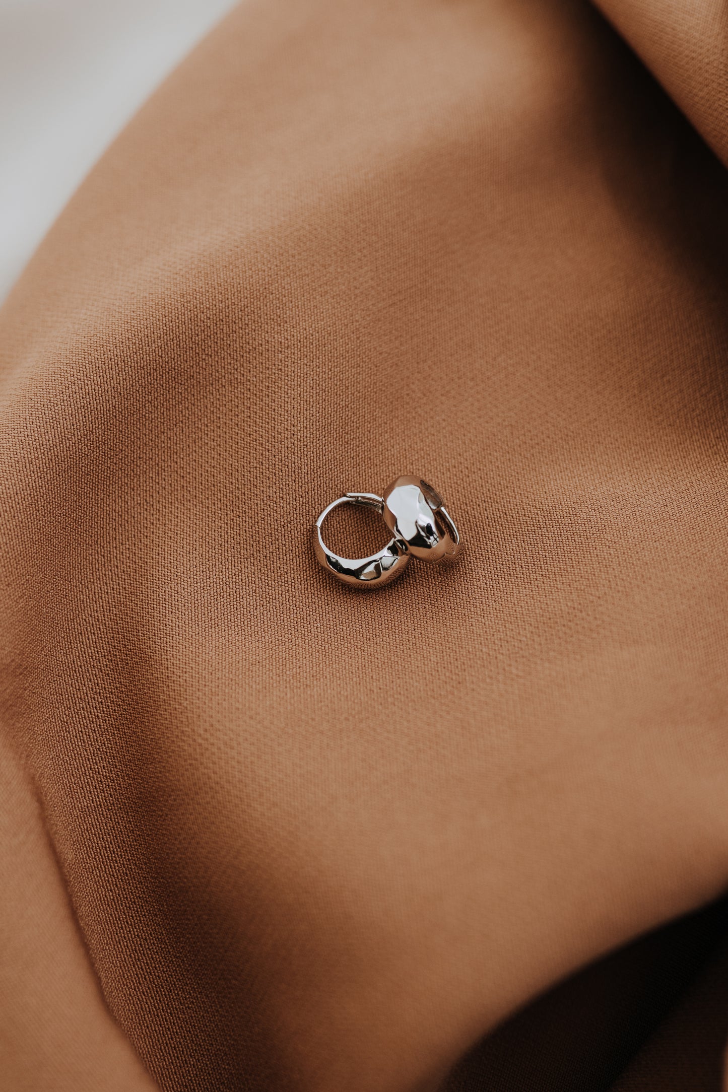 The Hammered Huggies - Sterling Silver