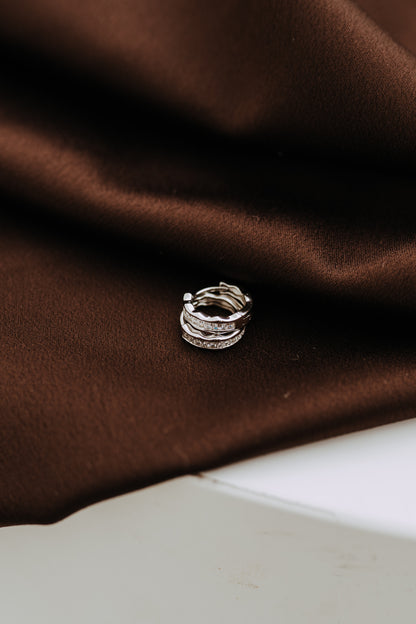 The Grace Hoops- Sterling Silver