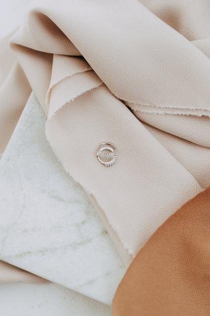 The Diana Huggies - Sterling Silver