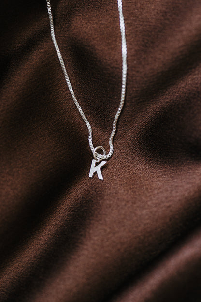 Mini Letter Necklace - Sterling Silver