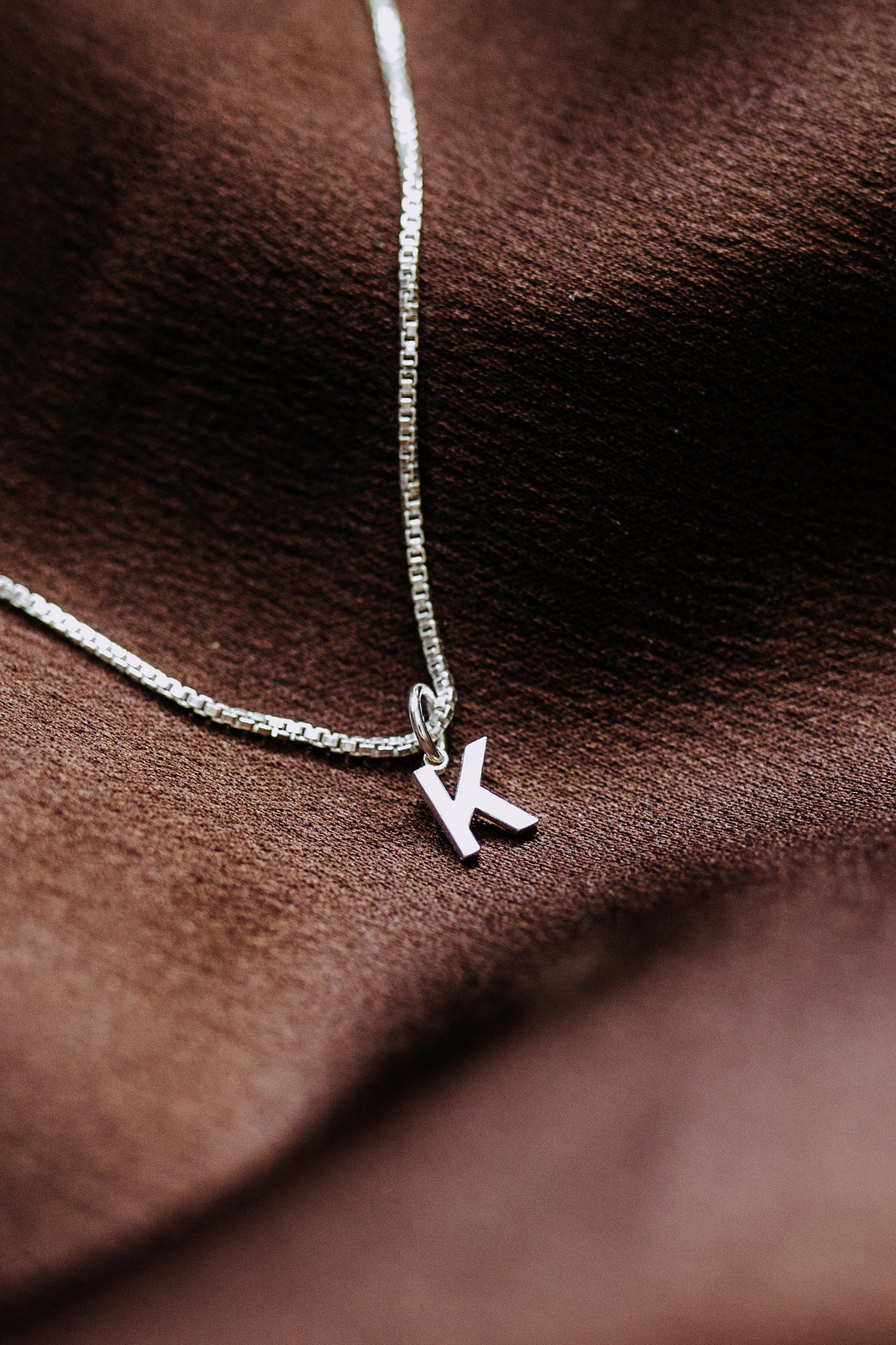 Mini Letter Necklace - Sterling Silver