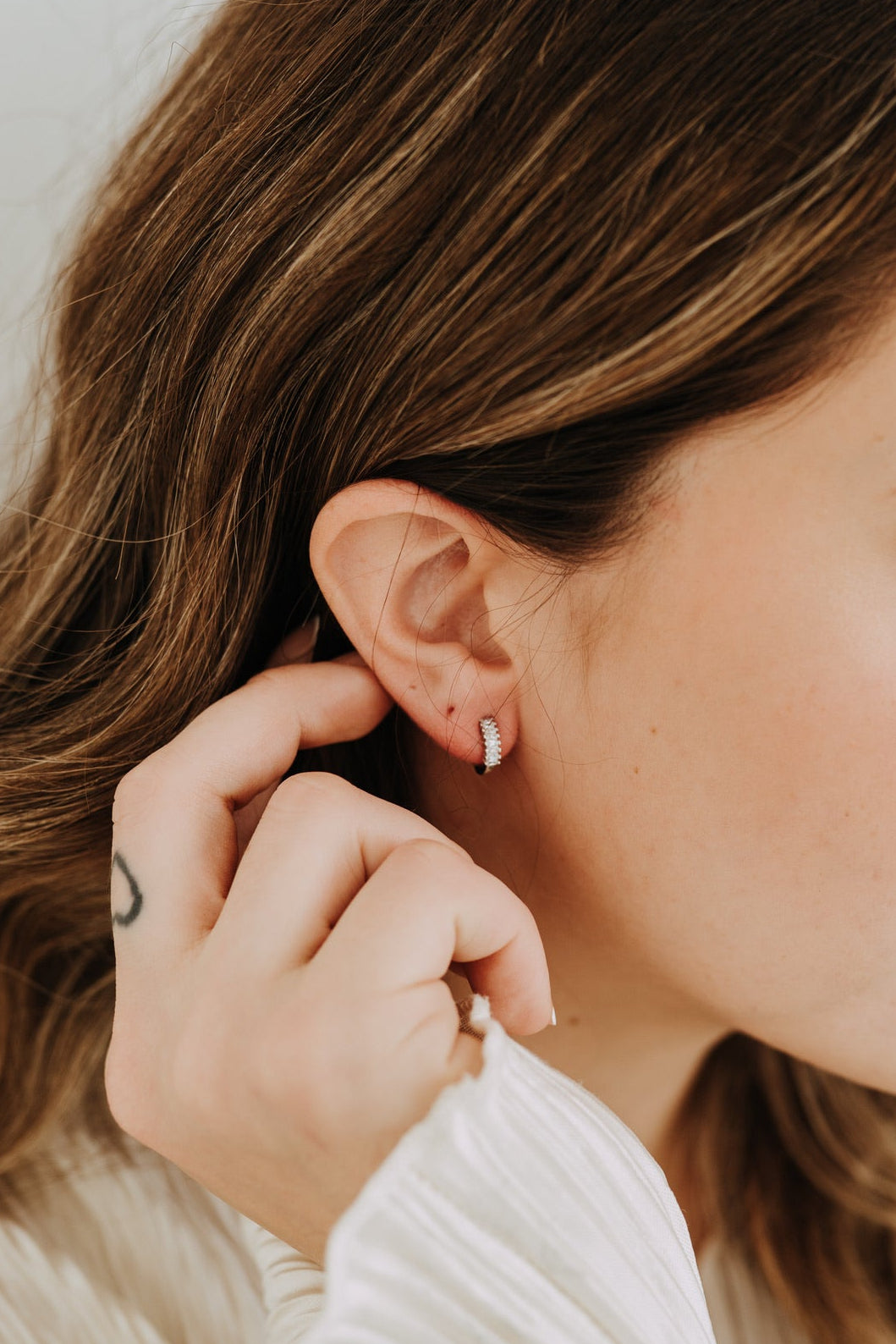 The Diana Huggies - Sterling Silver