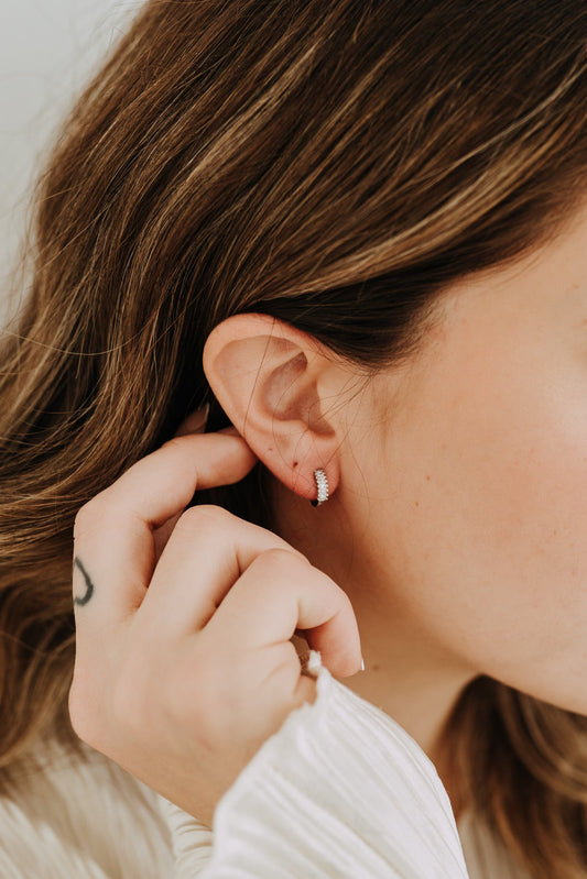 The Diana Huggies - Sterling Silver