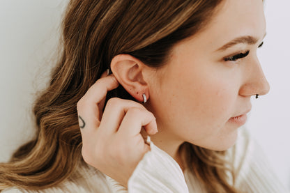 The Diana Huggies - Sterling Silver