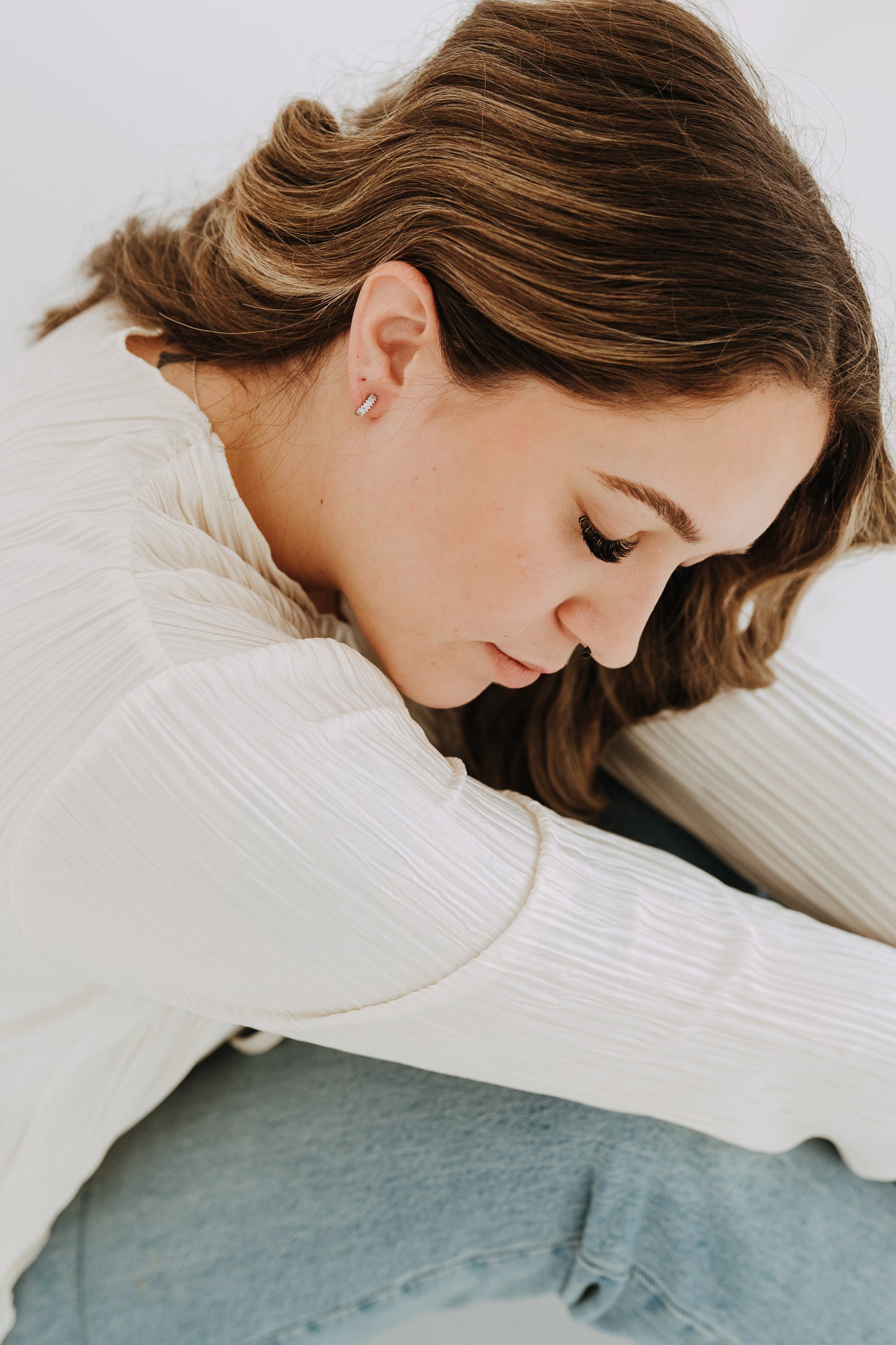 The Diana Huggies - Sterling Silver