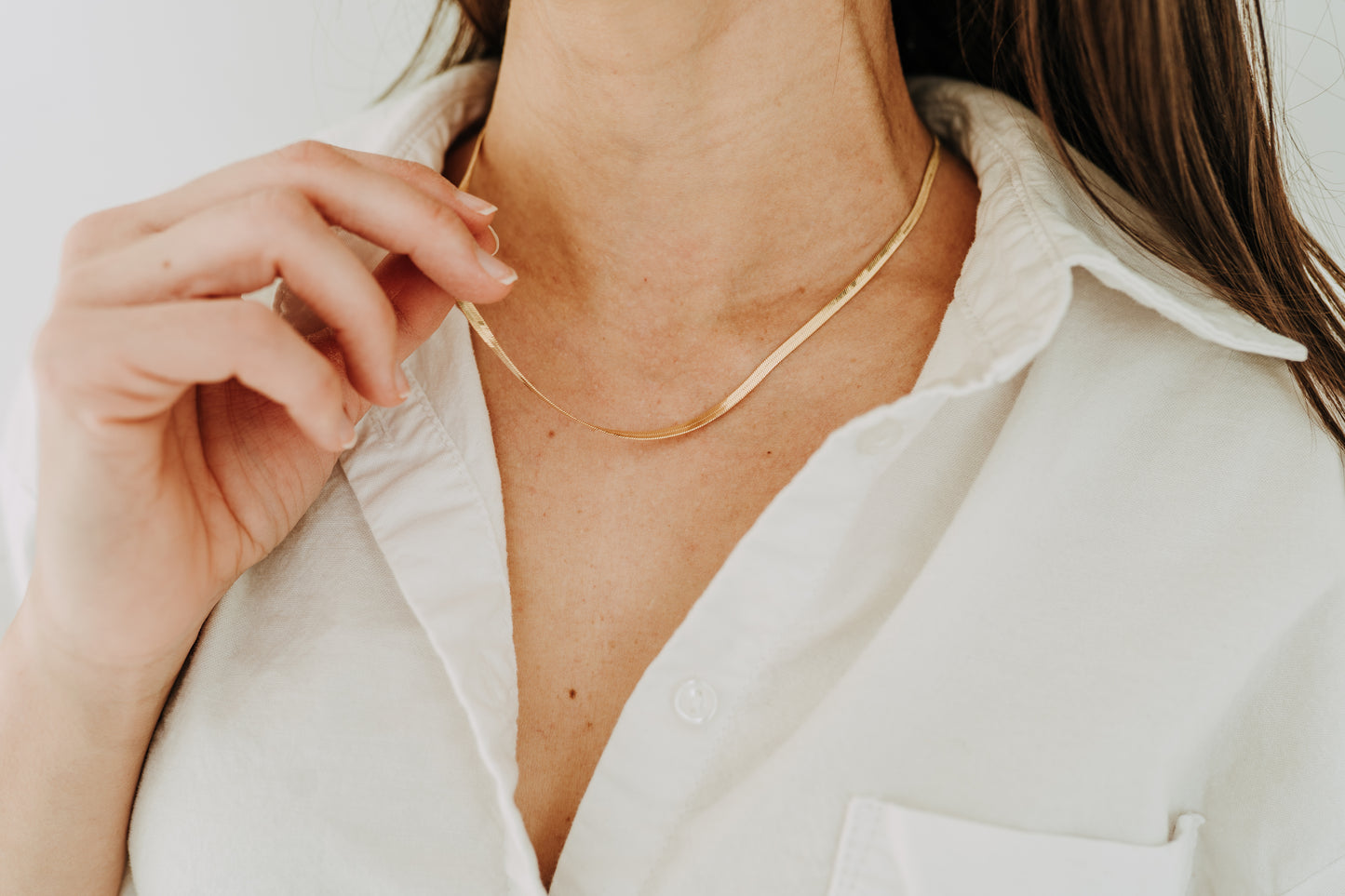 3mm Herringbone Necklace