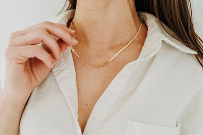 3mm Herringbone Necklace