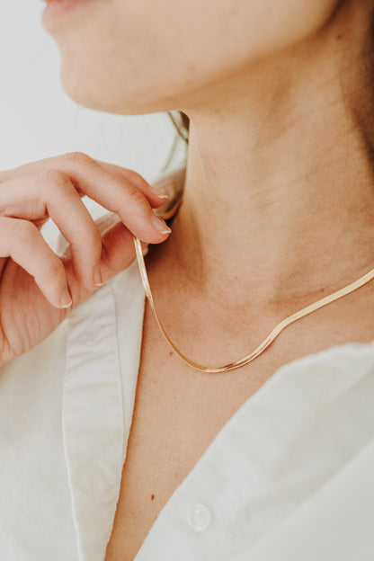 3mm Herringbone Necklace
