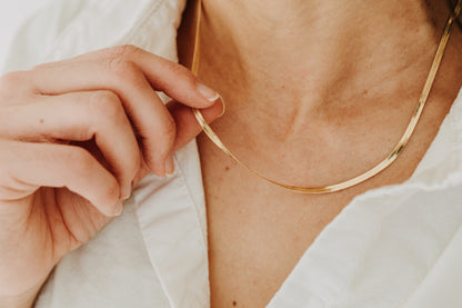 3mm Herringbone Necklace