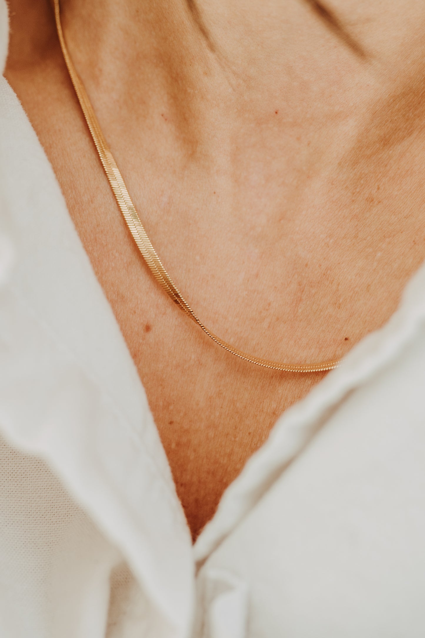 3mm Herringbone Necklace