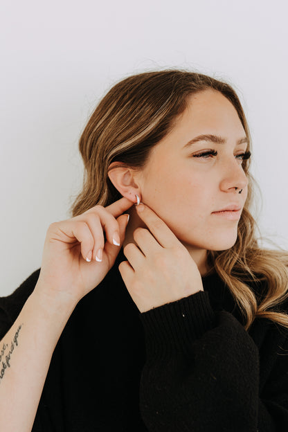 The Grace Hoops- Sterling Silver