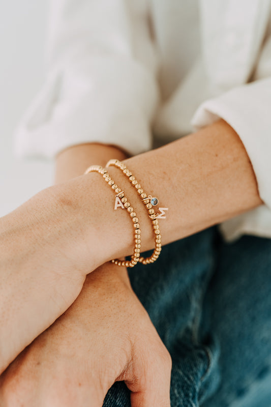 Letter Beaded Bracelet