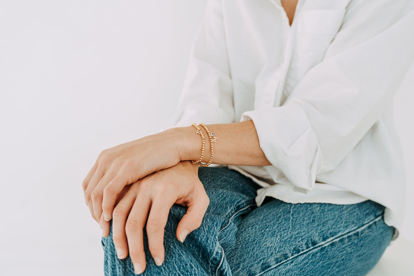 Letter Beaded Bracelet