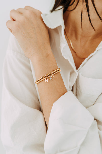 Letter Beaded Bracelet