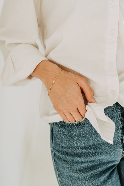 Petite Paperclip Bracelet