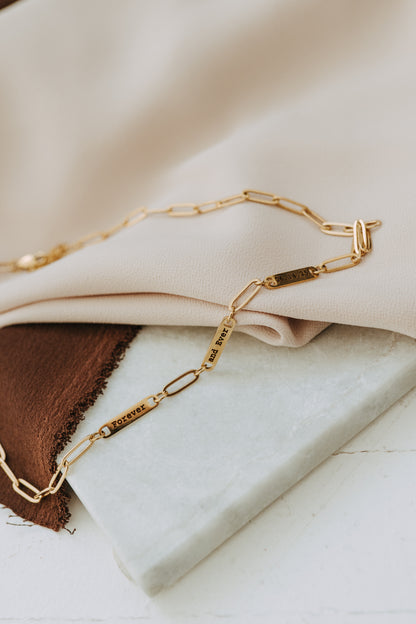 Engraved 3 Bar Necklace