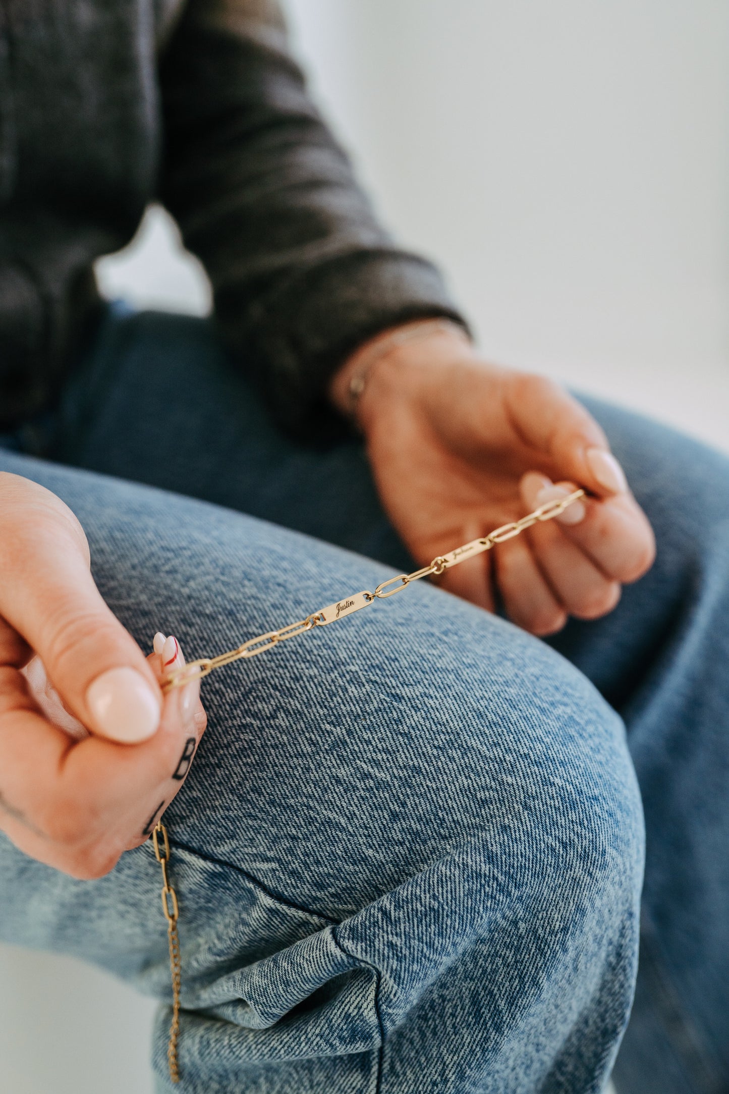 Engraved 2 Bar Necklace