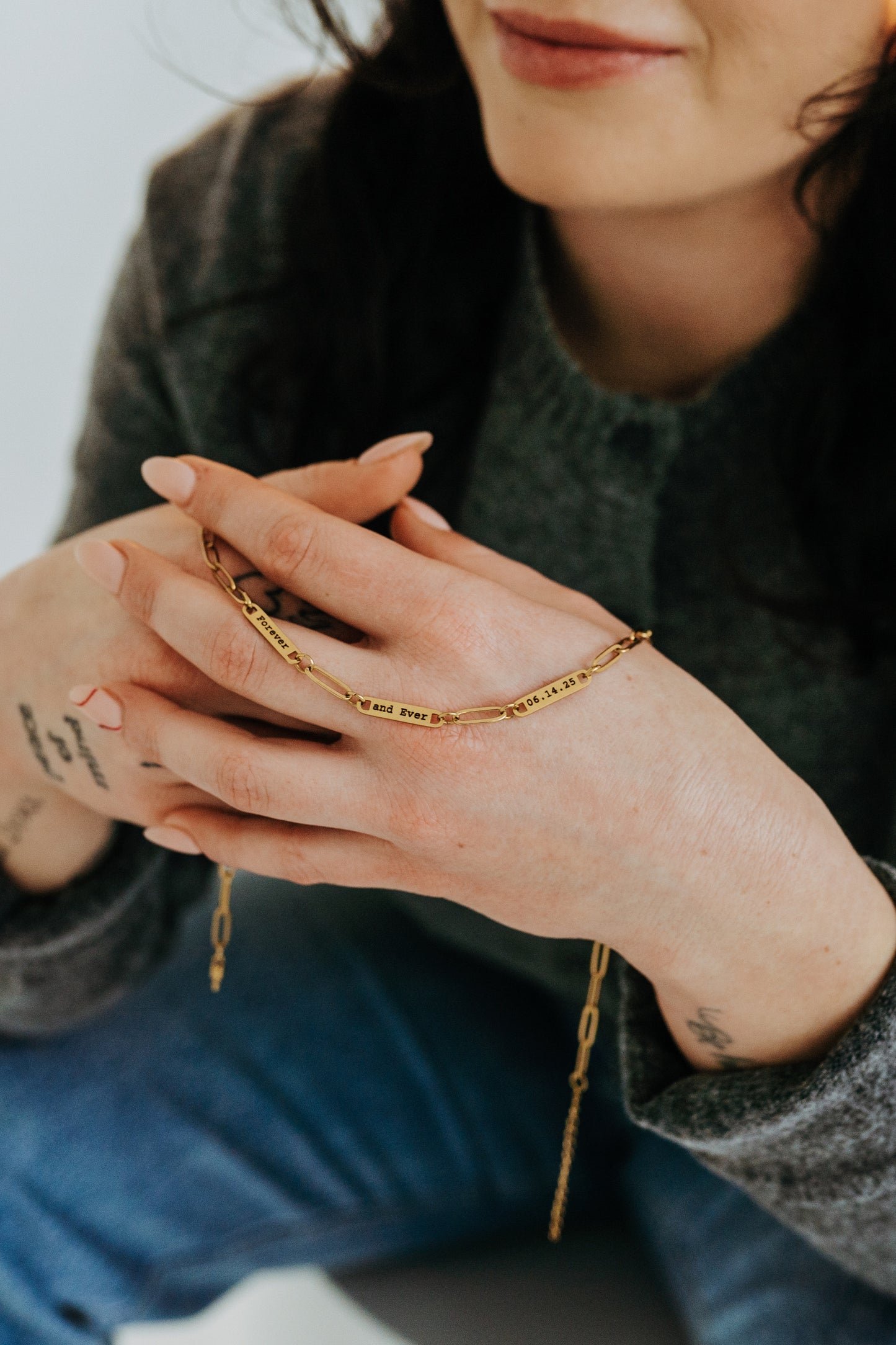 Engraved 3 Bar Necklace