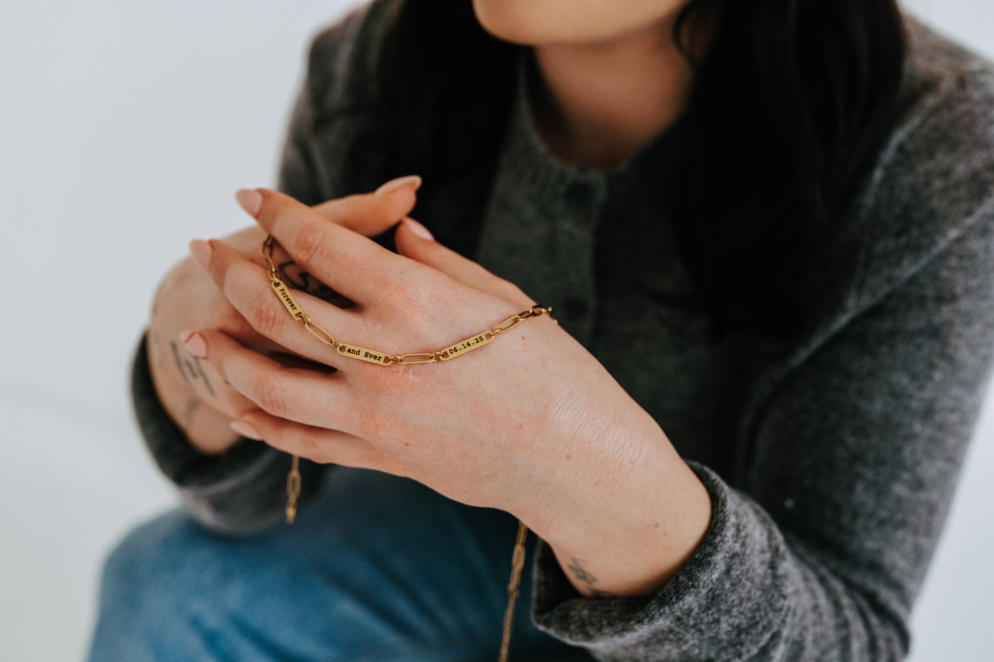 Engraved 3 Bar Necklace