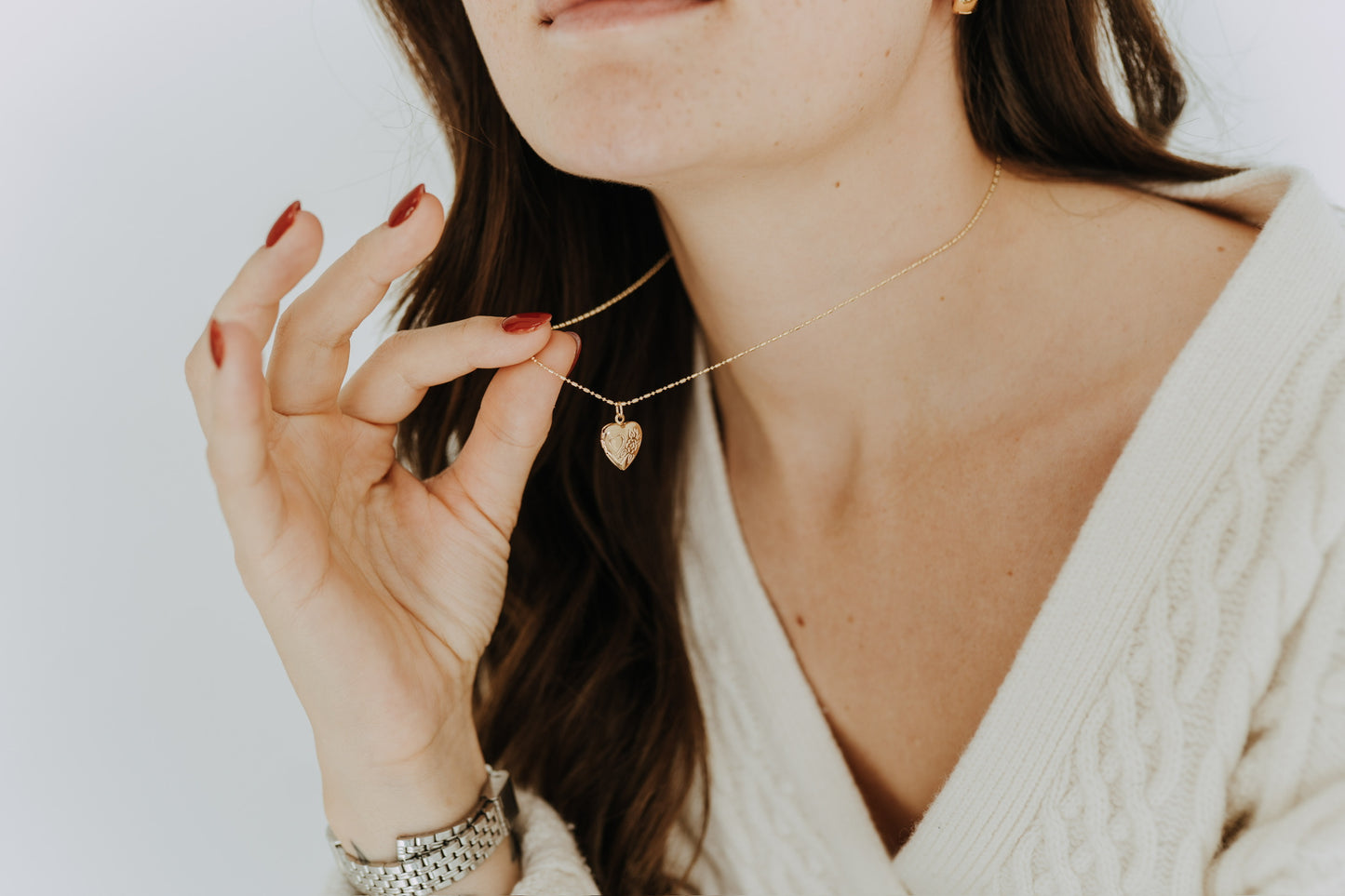 Engraved Mini Heart Locket