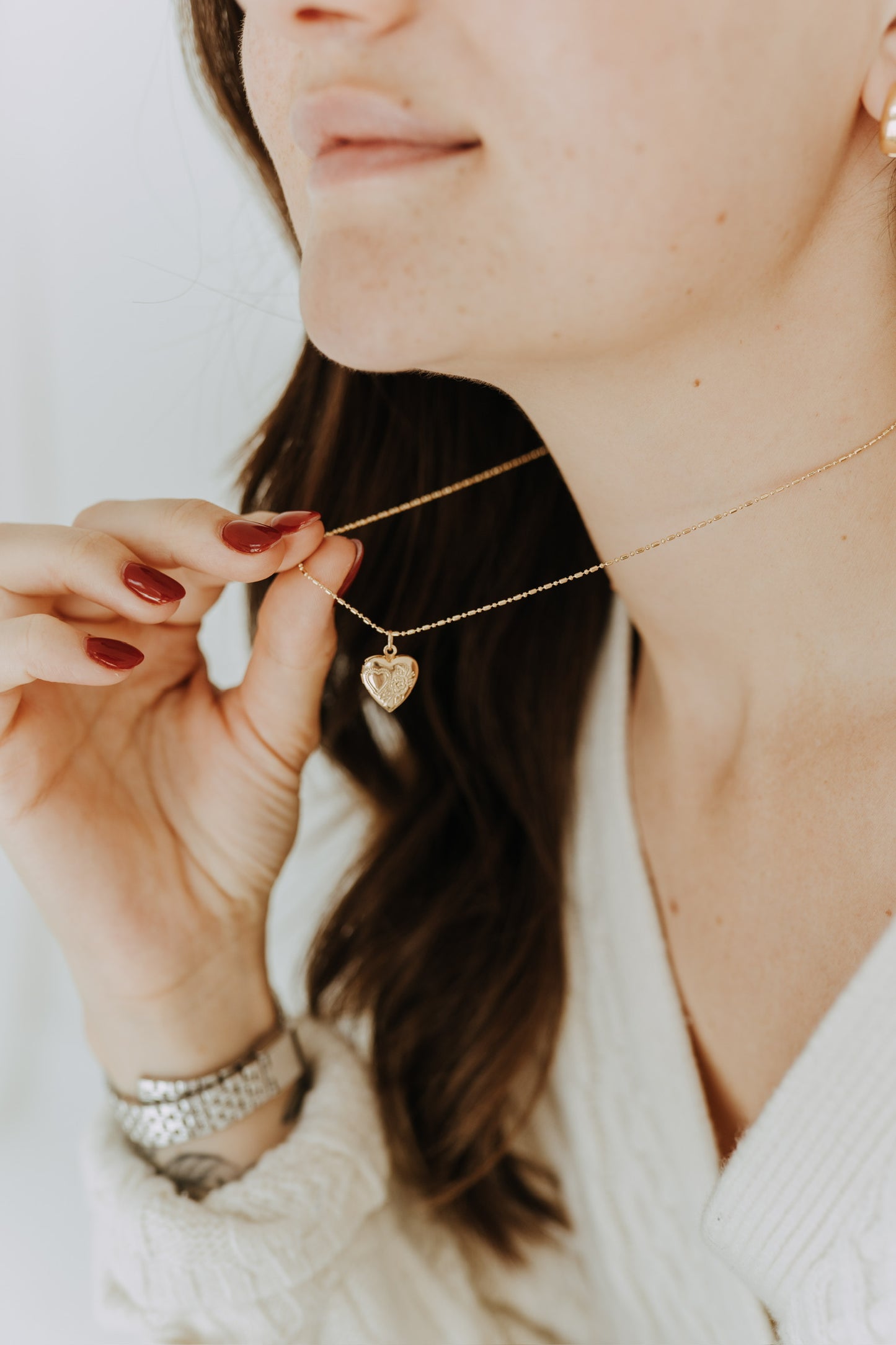 Engraved Mini Heart Locket