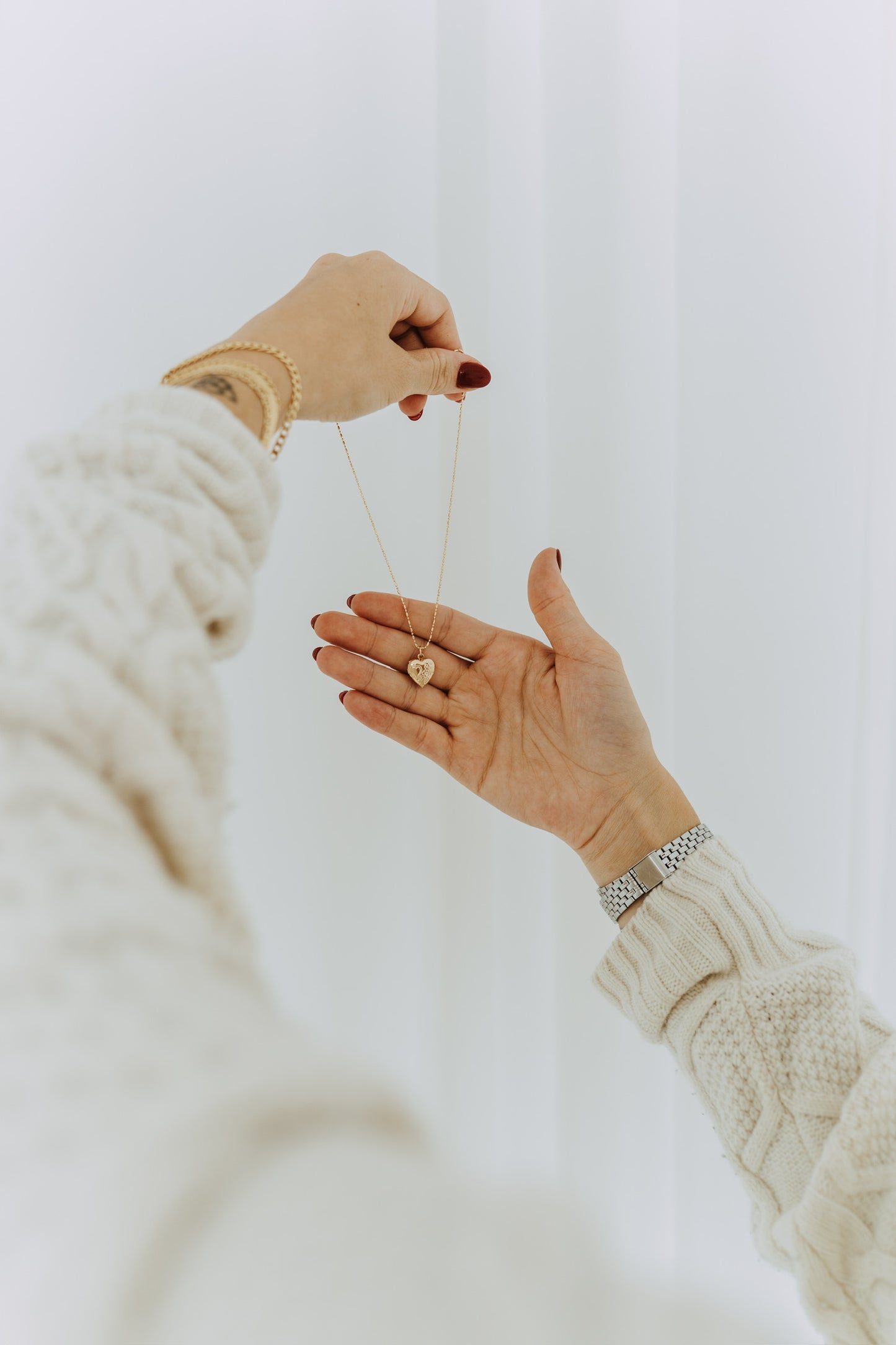 Engraved Mini Heart Locket