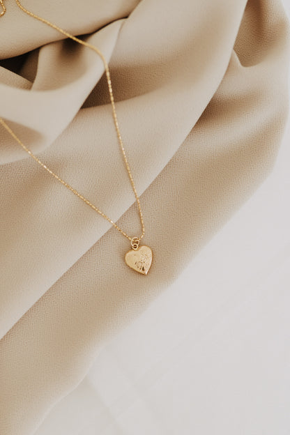 Engraved Mini Heart Locket