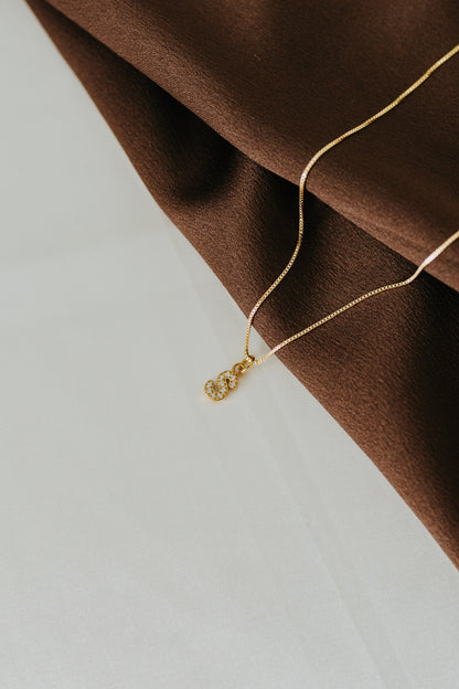 Sparkle Letter Pendant Necklace