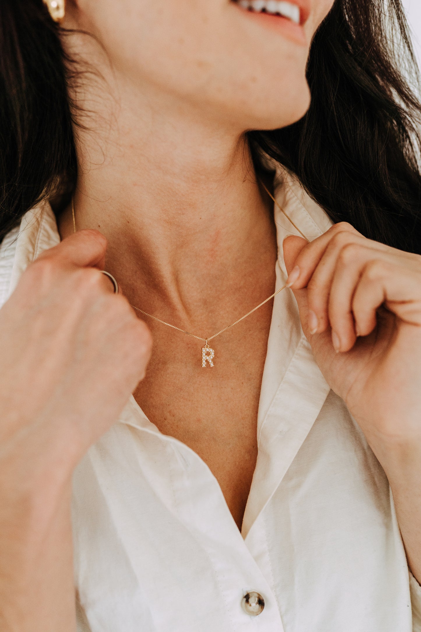 Pearl Letter Necklace