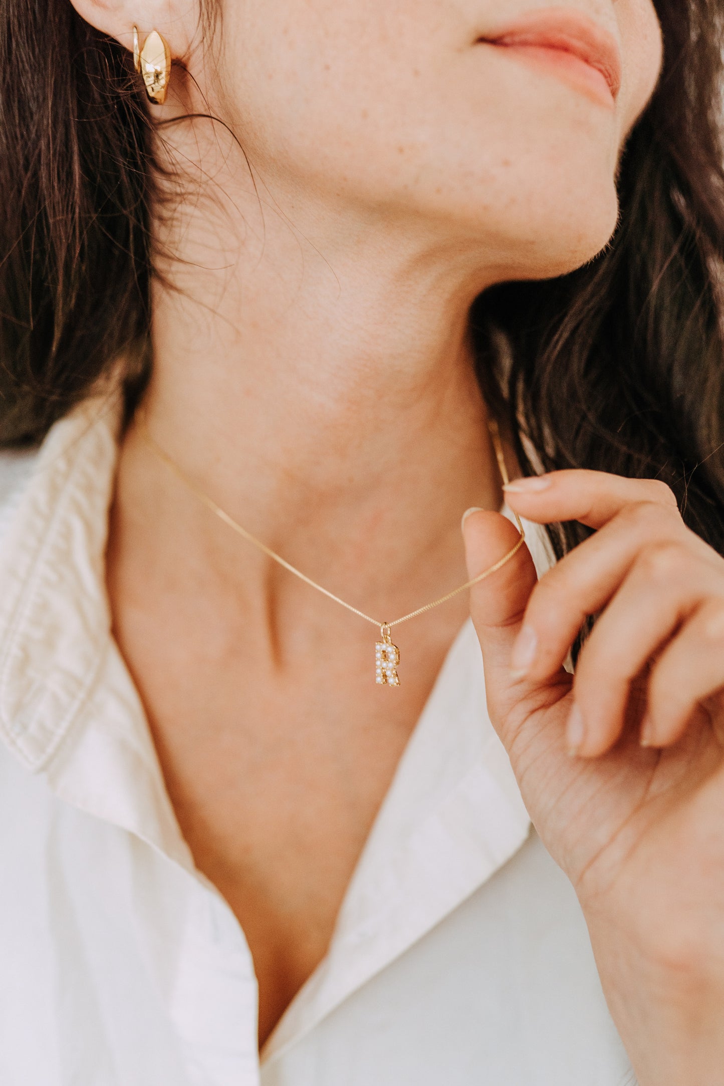 Pearl Letter Necklace