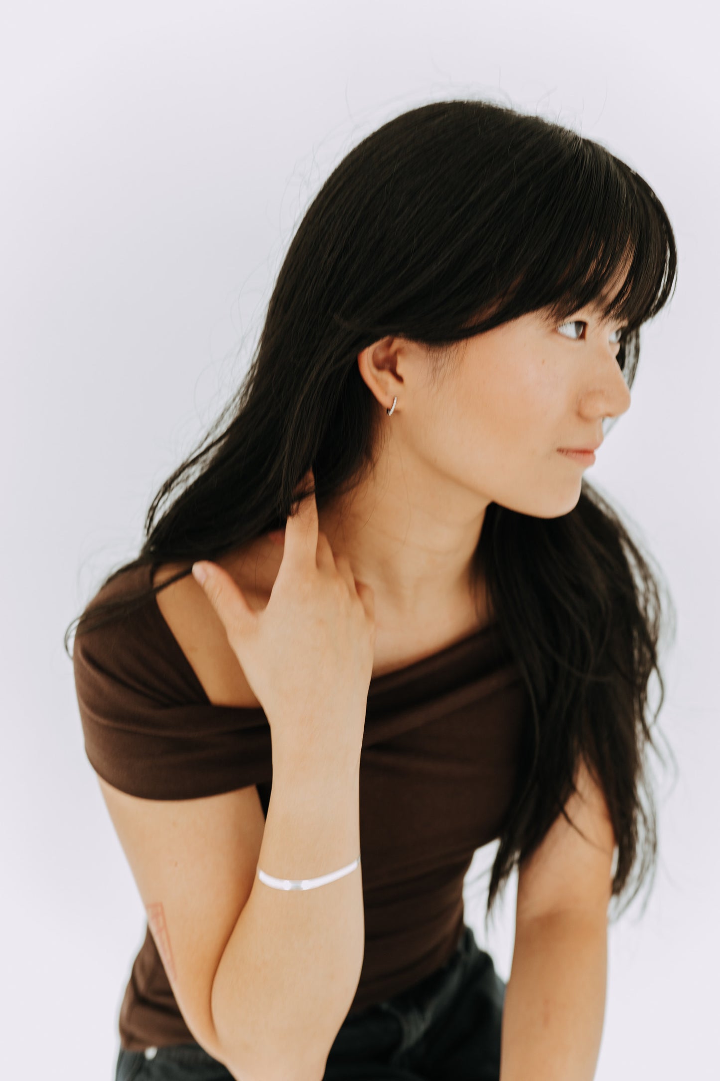 The Poppy Hoops / Sterling Silver