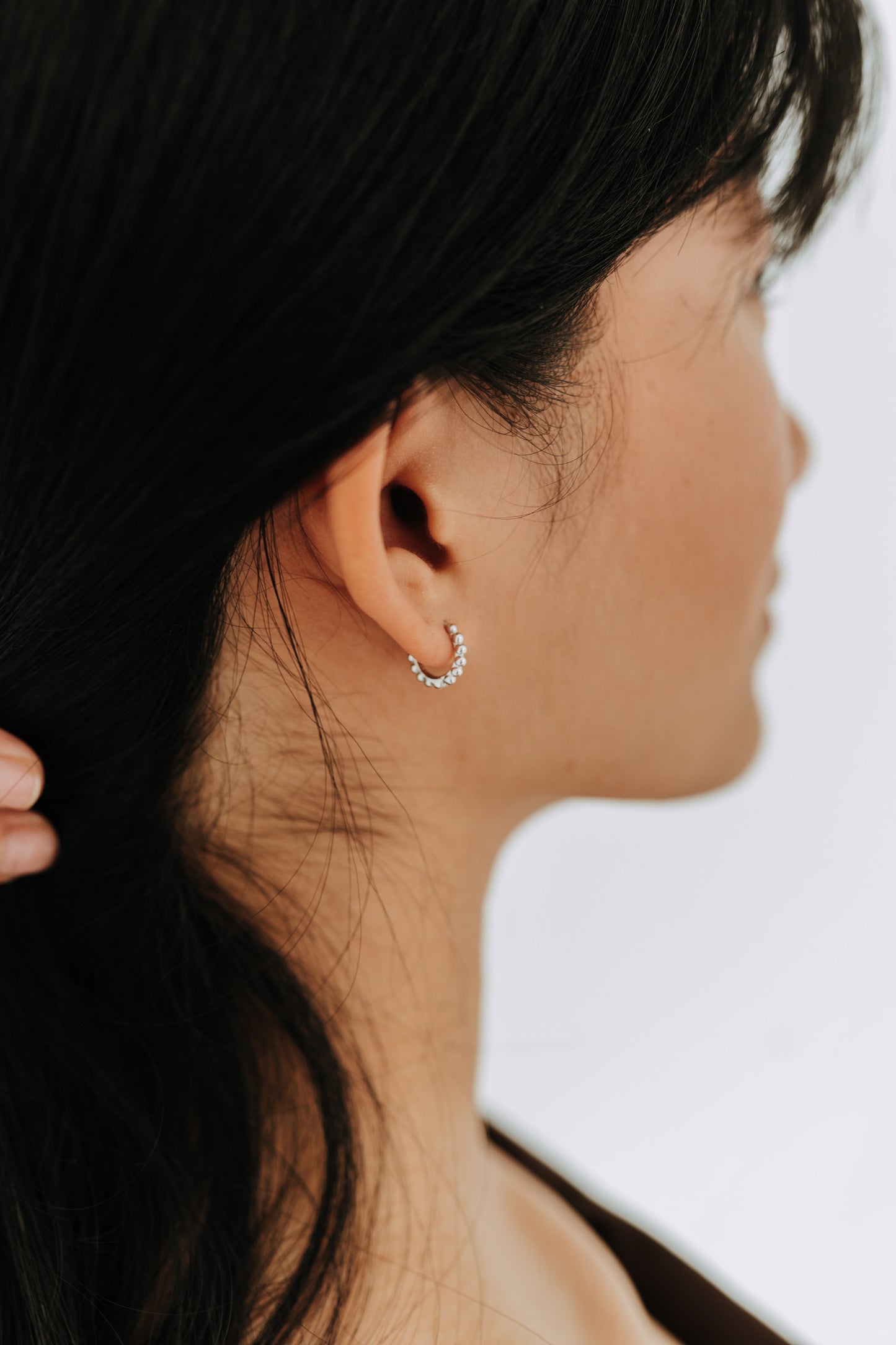 The Poppy Hoops / Sterling Silver