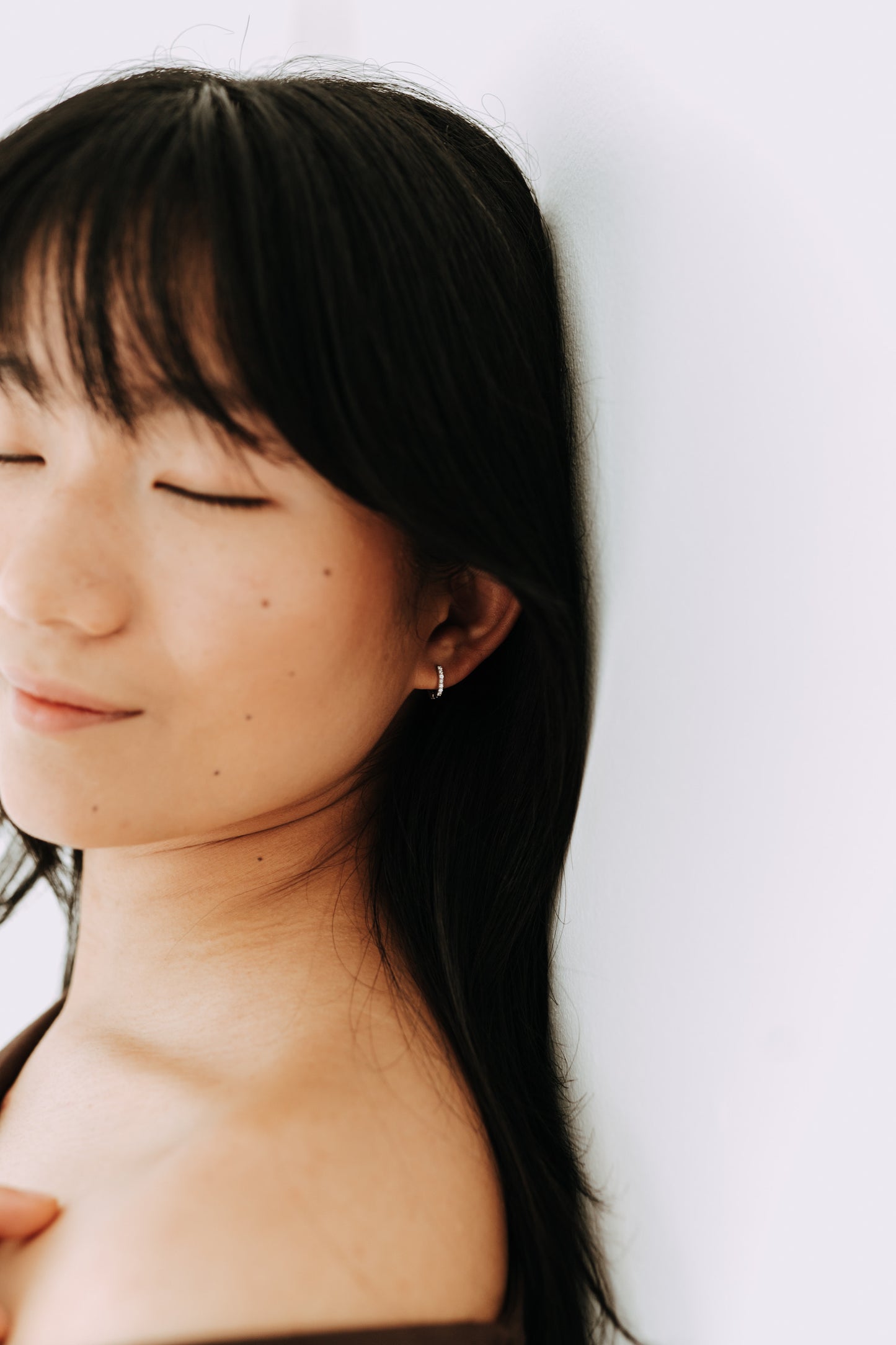 Halo Hoops Sterling Silver