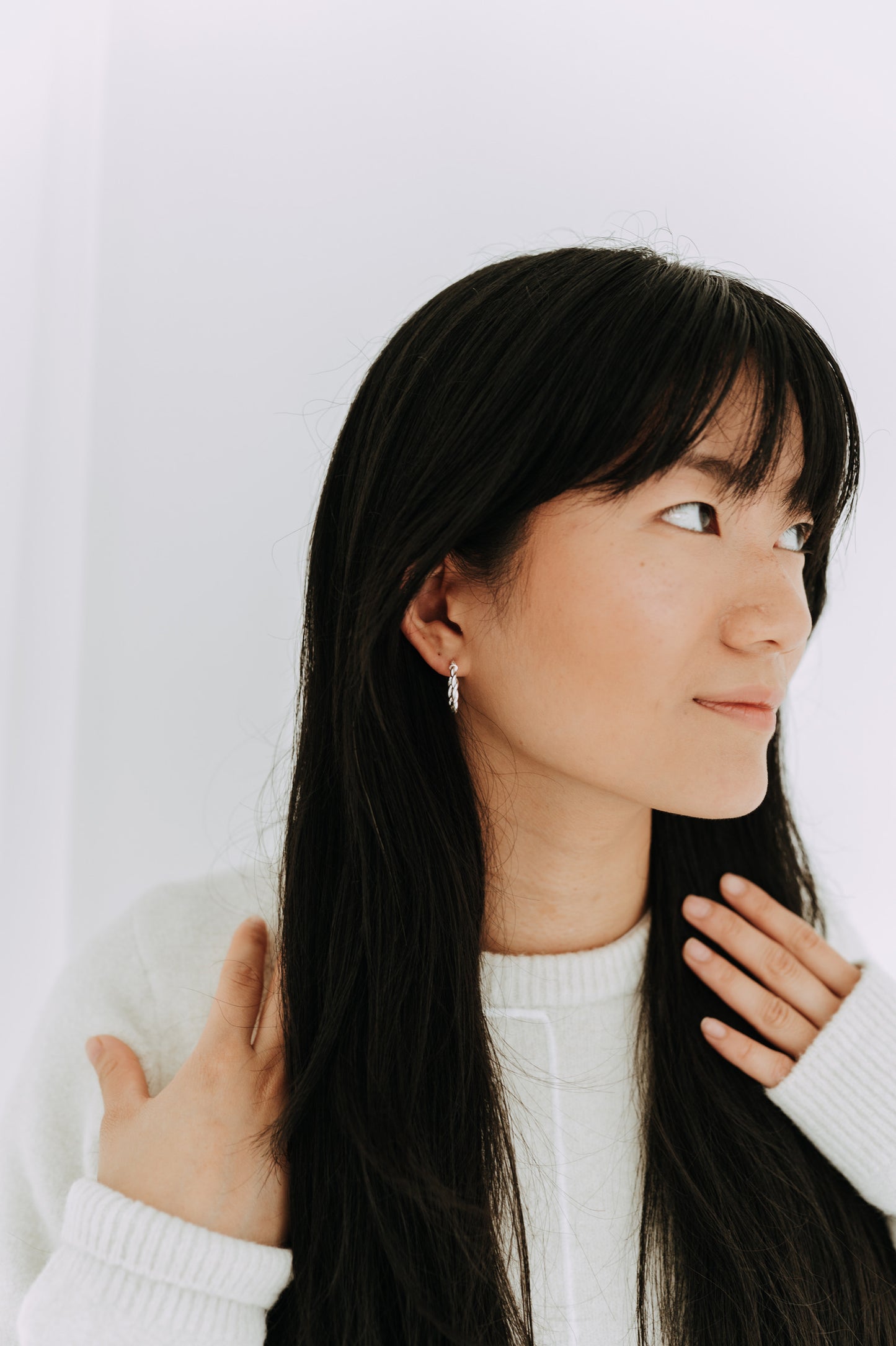 Ivy Hoops / Sterling Silver