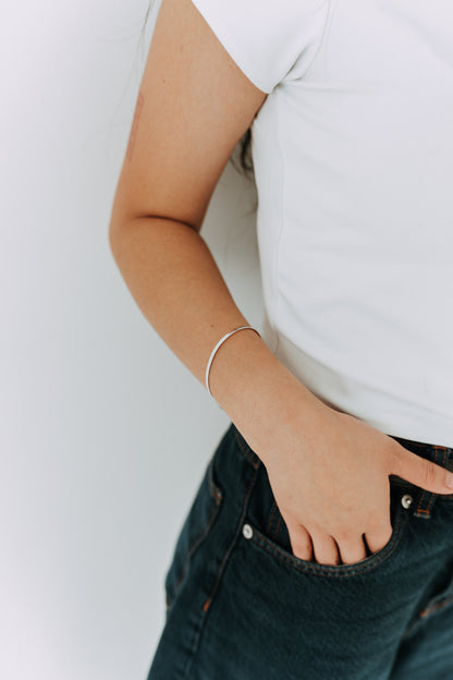 3mm Sterling Silver Herringbone Bracelet